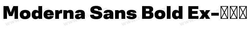 Moderna Sans Bold Ex字体转换